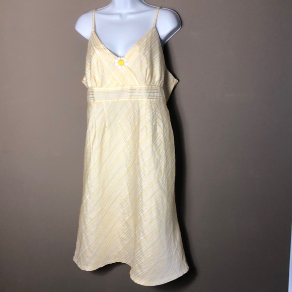 Motherhood Summer Yellow Dress Large - Picture 1 of 11